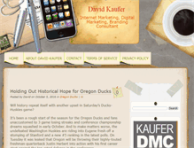 Tablet Screenshot of davidkaufer.com
